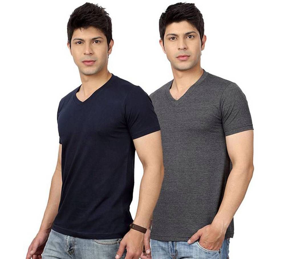 Men's 2Combo Half Sleeve Cotton T-Shirt