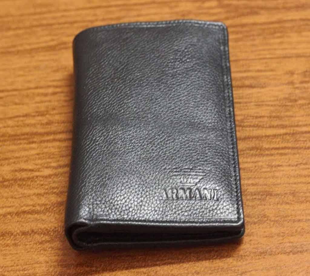 Armani leather wallet Black