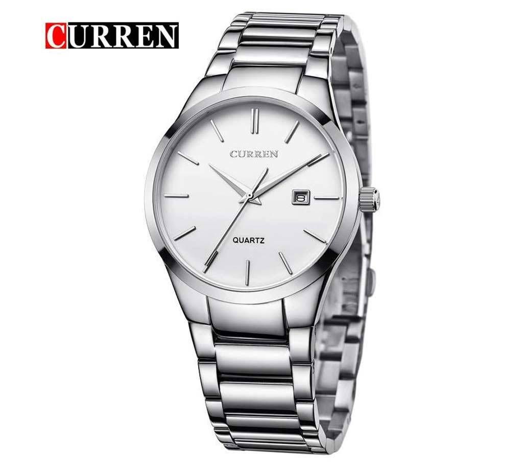 CURREN 8106 quartz watch, military brand wristwatch for men, steel wristwatch for men, business watch, waterproof, Male