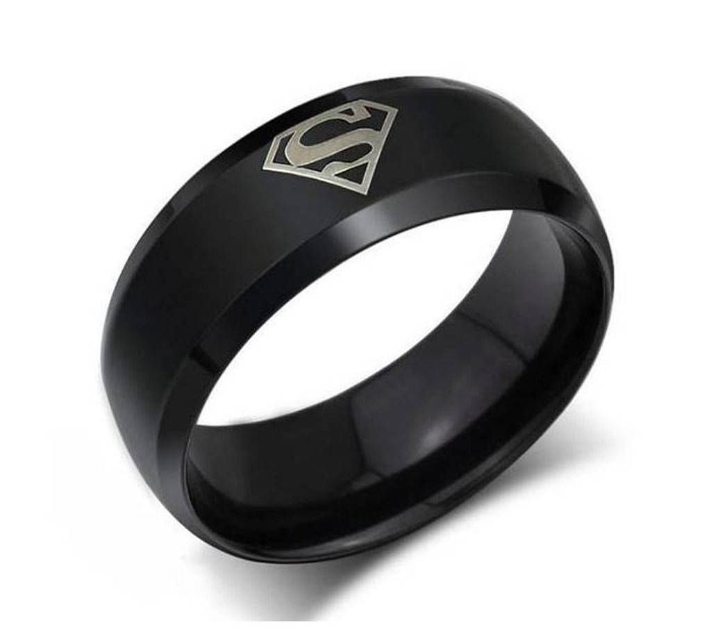 Yellow Chimes Titanium Superman Ring man
