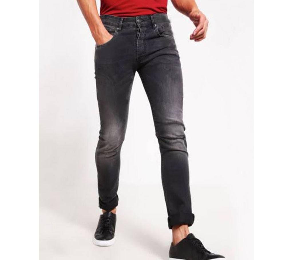 Black Menz Fit Jeans Pant