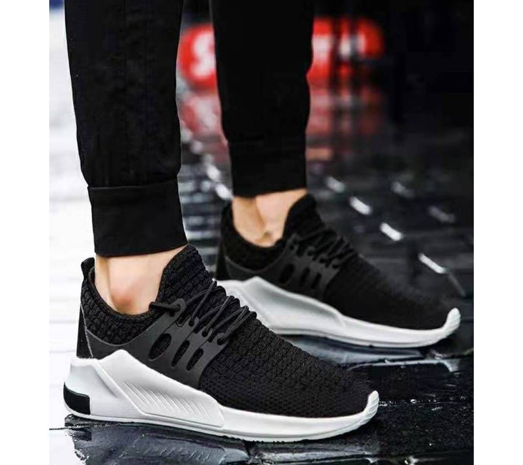Casual Black Sneakers For Men 