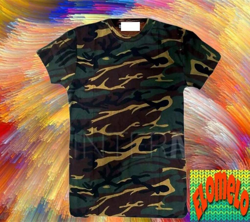 Menz Round Neck Camo T-Shirt