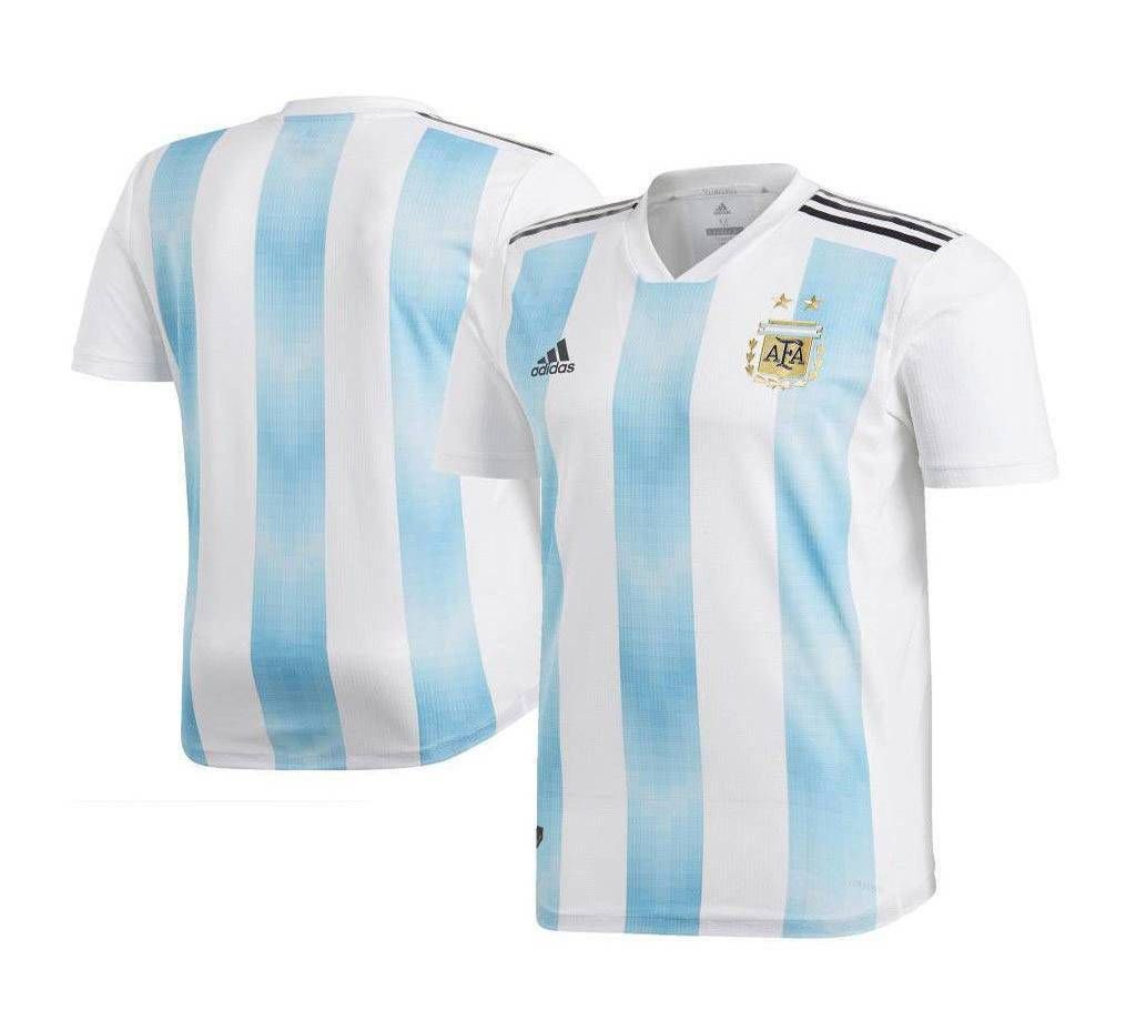 2018 World Cup Argentina Home Half Slave Jersey (Copy)