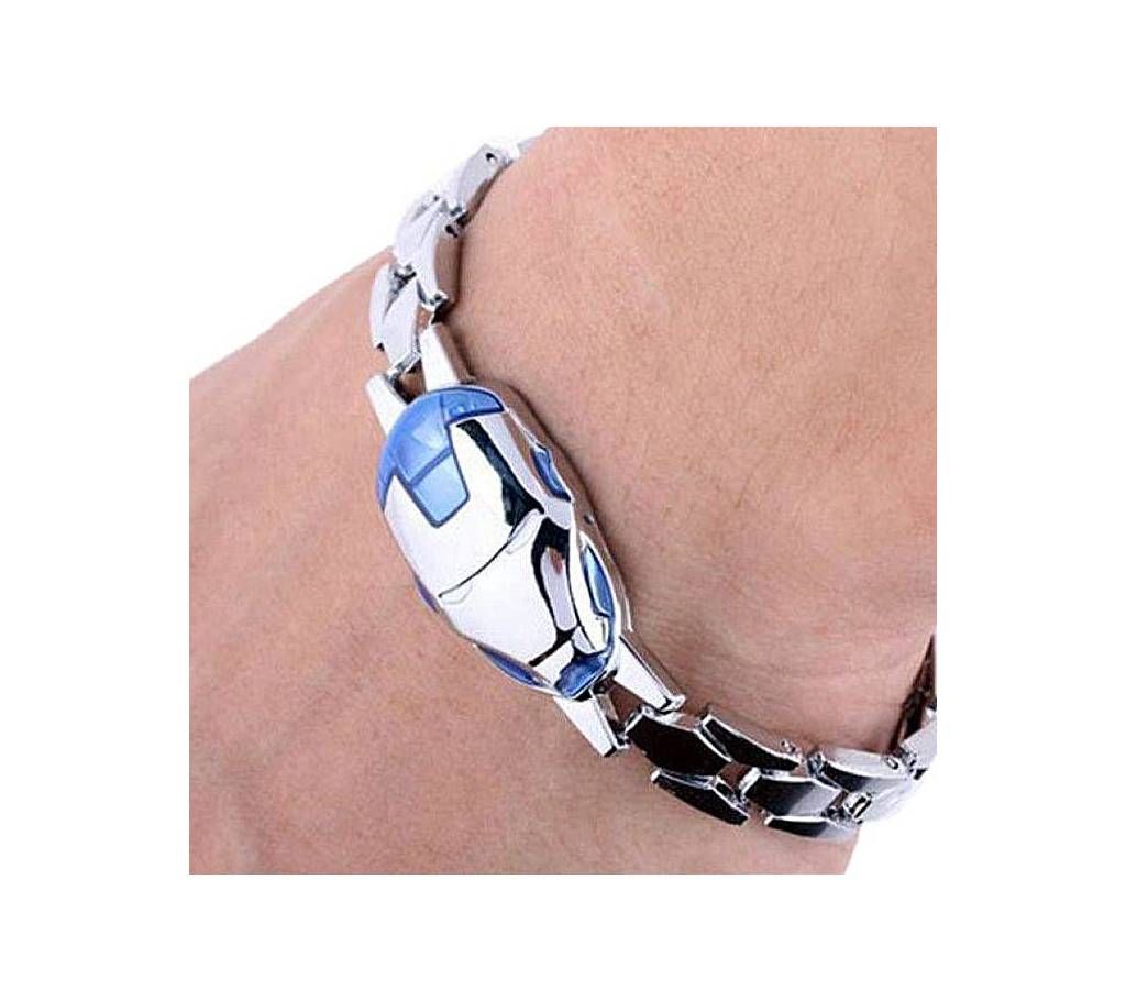 Shopping Iron Man Mask Bracelet - Silver