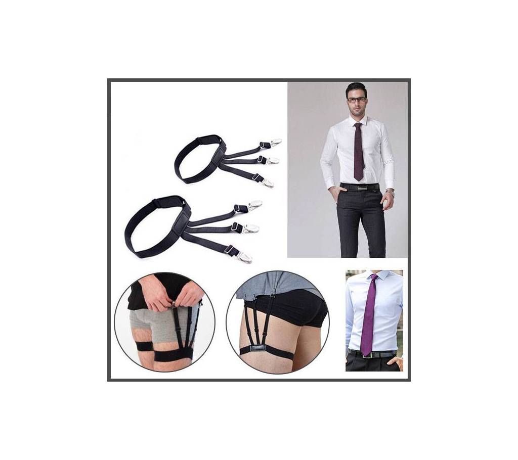 Adjustable Shirt Suspenders Belt For Men