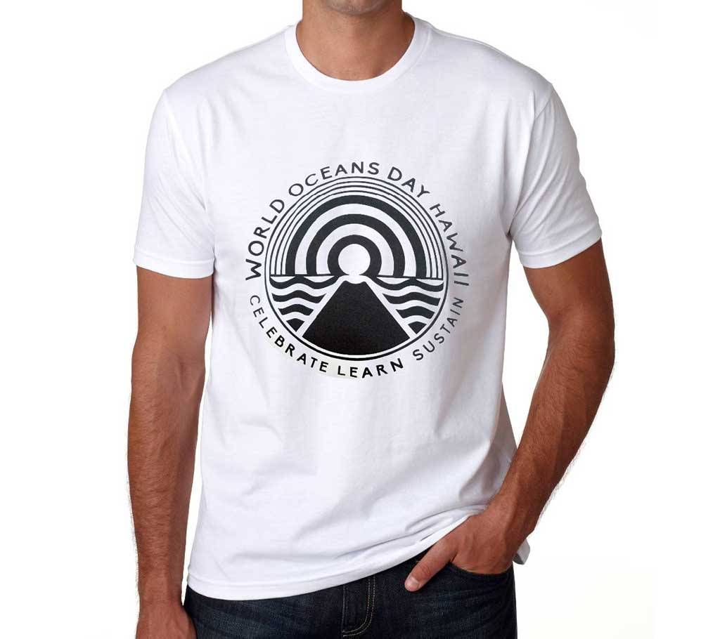gents half sleeve casual t-shirt 