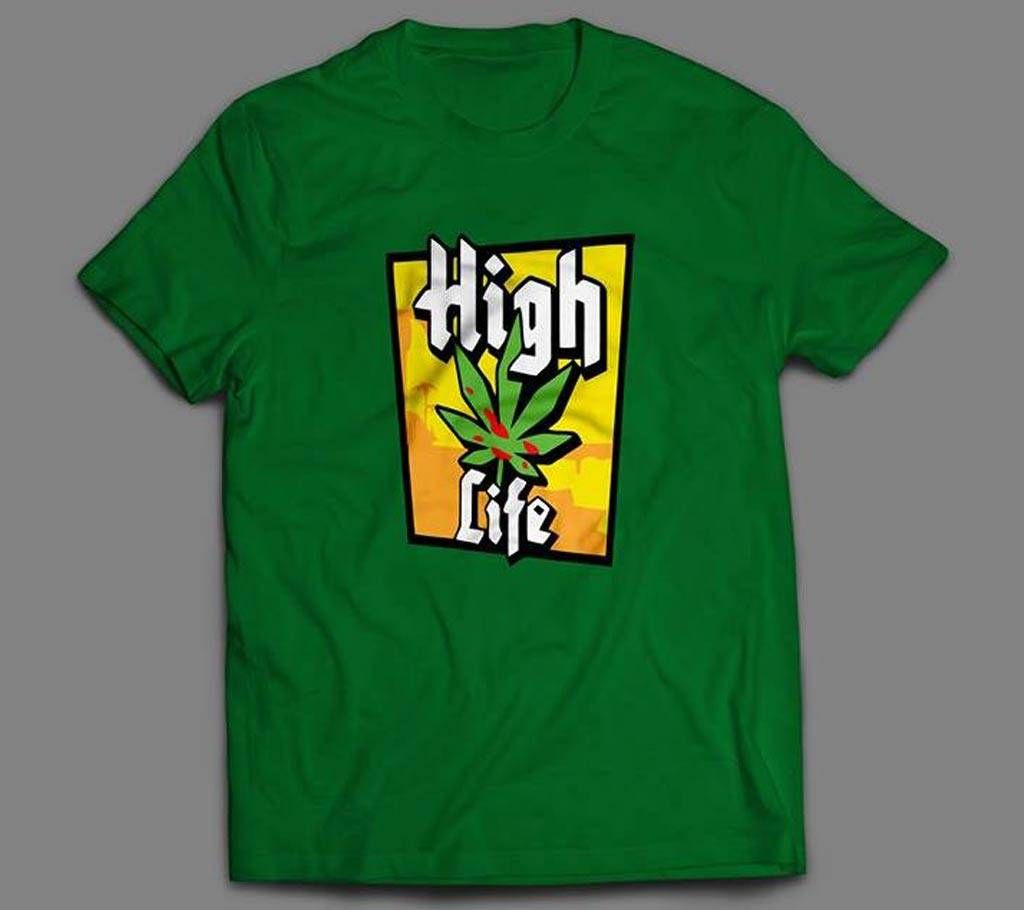 High Life Half Sleeve T Shirt for Men 
