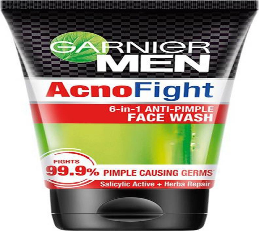 GARNIER MEN ACNO FIGHT ANTI-PIMPLE FACE WASH 100g (India).