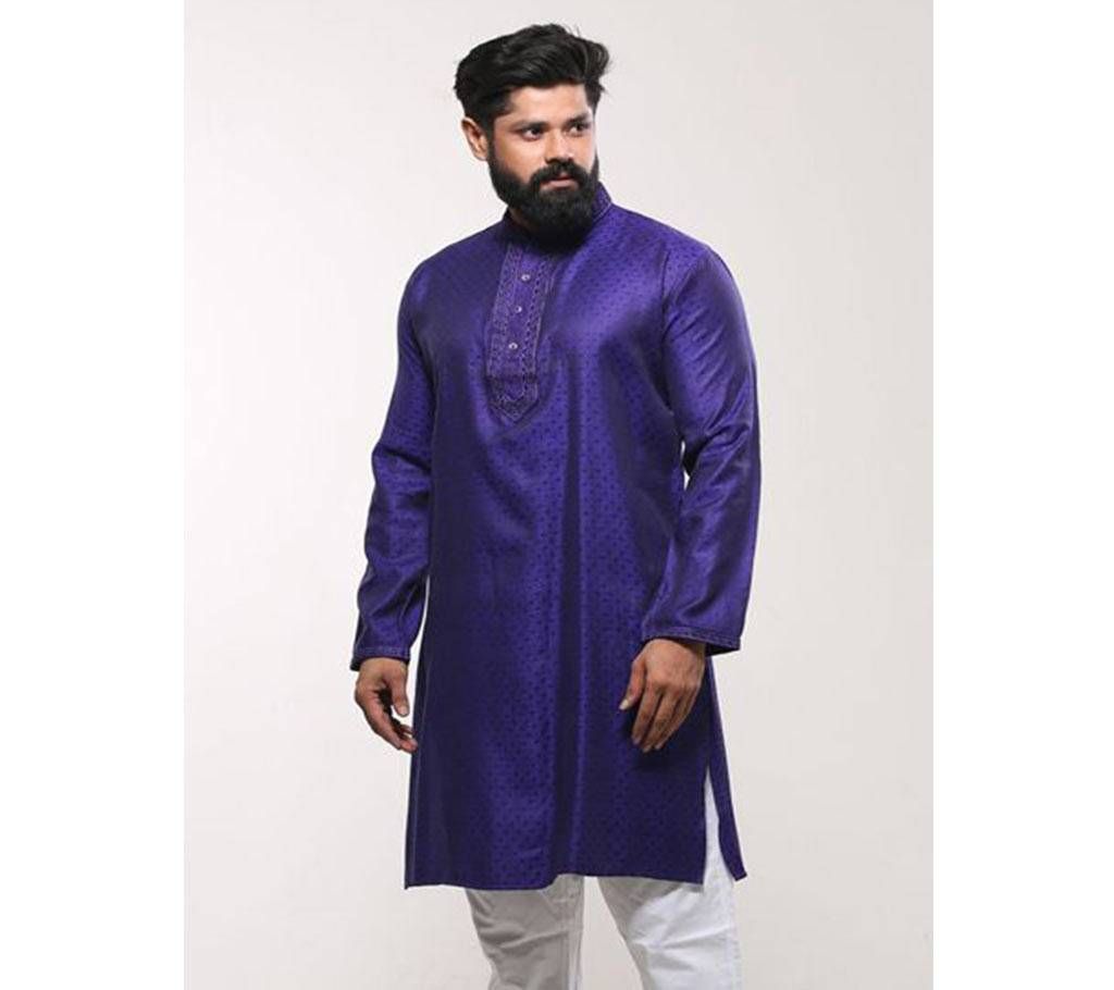Mens Cotton Punjabi - Royal Blue