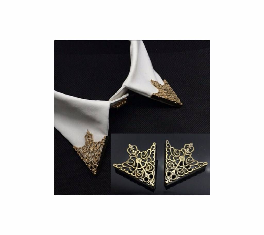 Hollow Pattern Shirt Collar LAPEL PIN Brooch