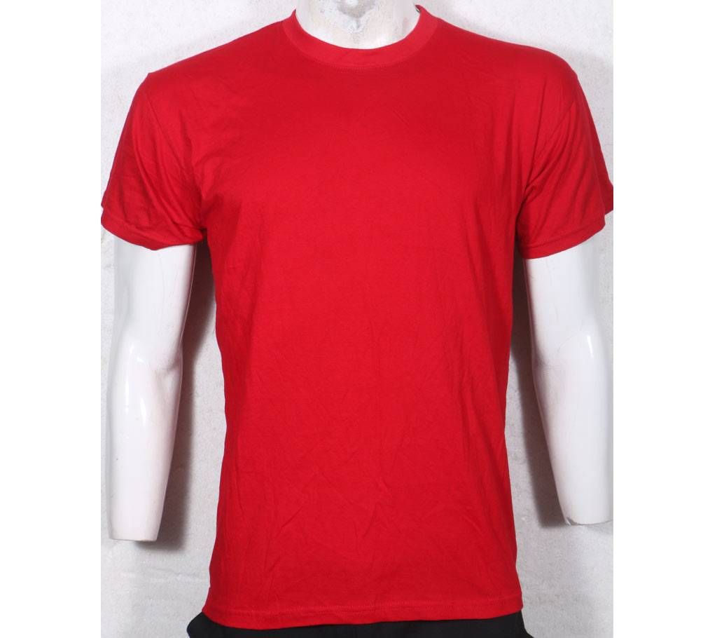  Mens Solid Color T-shirt 