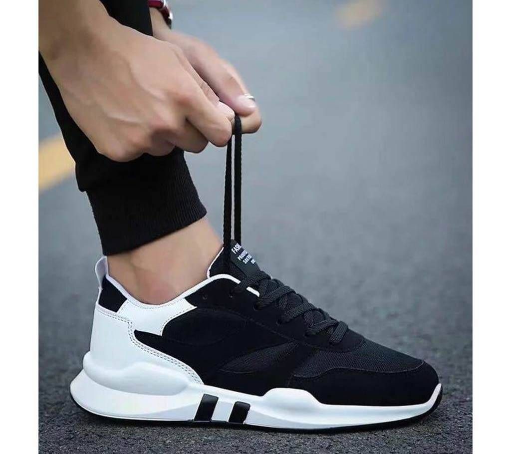 Mens Casual Sneakers-Black 