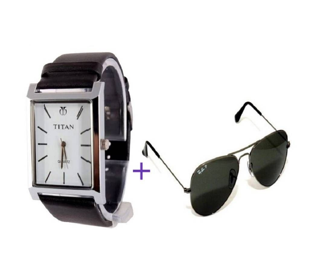Mens Wrist watch+Sunglass combo Offer