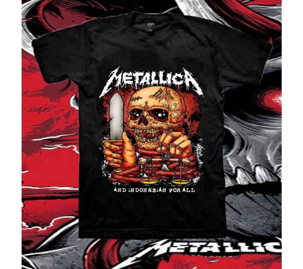 metallica half sleeve gents cotton t shirt 