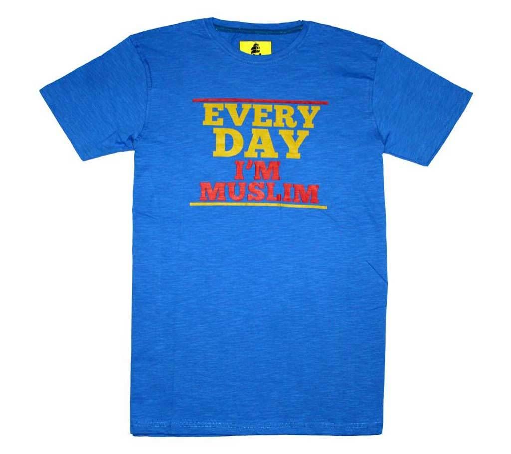 I'm MUSLIM Gents Half Sleeve Printed Islamic T-Shirt