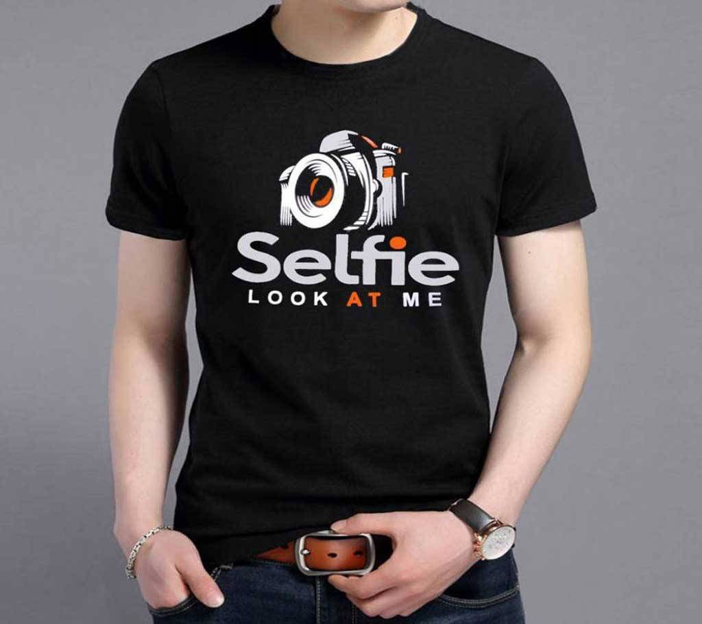 Selfie Menz Half Sleeve Cotton T Shirt 