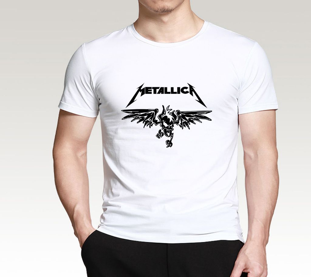 Metallick Cotton Round neck  t-shirt