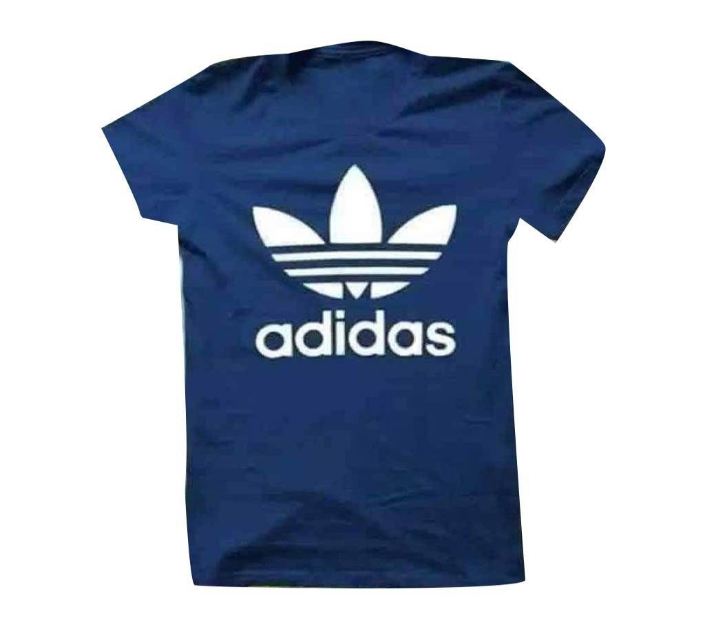 Rubber Print Cotton T-Shirt- Adidas- DID