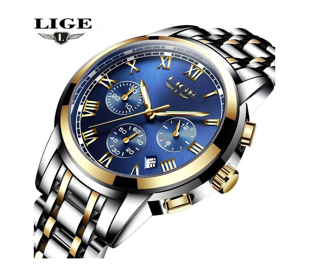LIGE Luxury Manz Wrist Watch