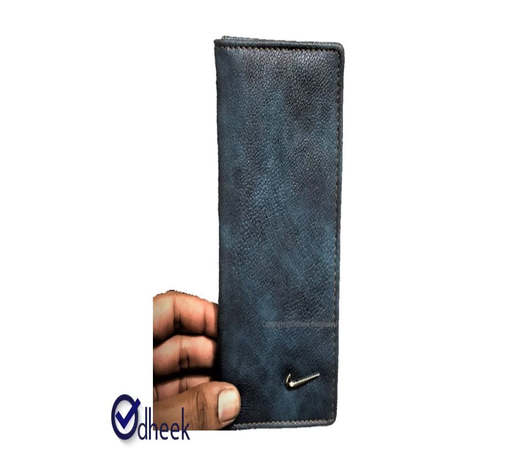 Long Wallet Cum Mobile Cover for Men Women Color Tiles Blue