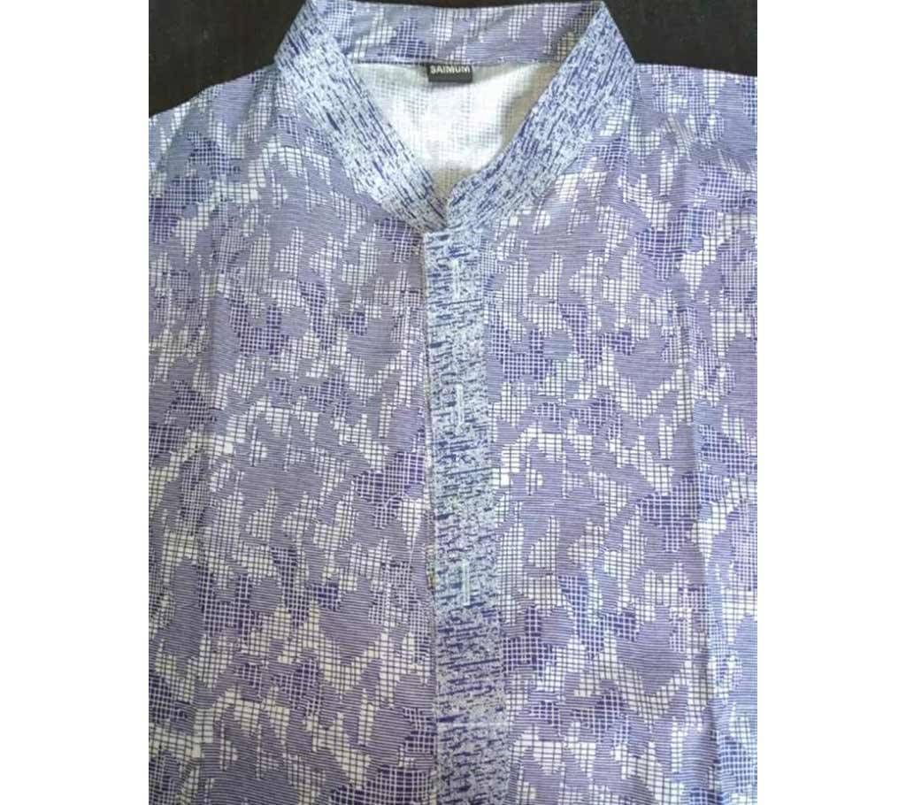 Mens Cotton Semi Long Punjabi