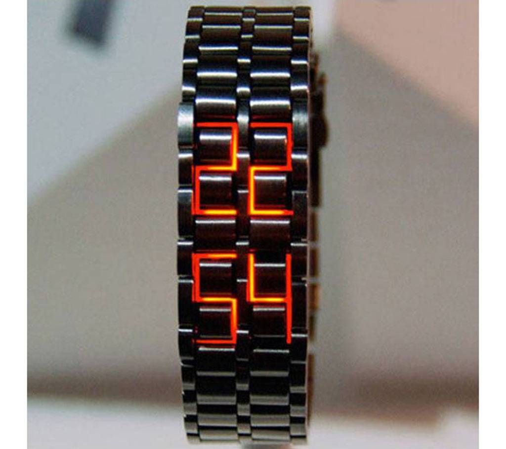 Samurai chain Strap LED Faceless Watch 