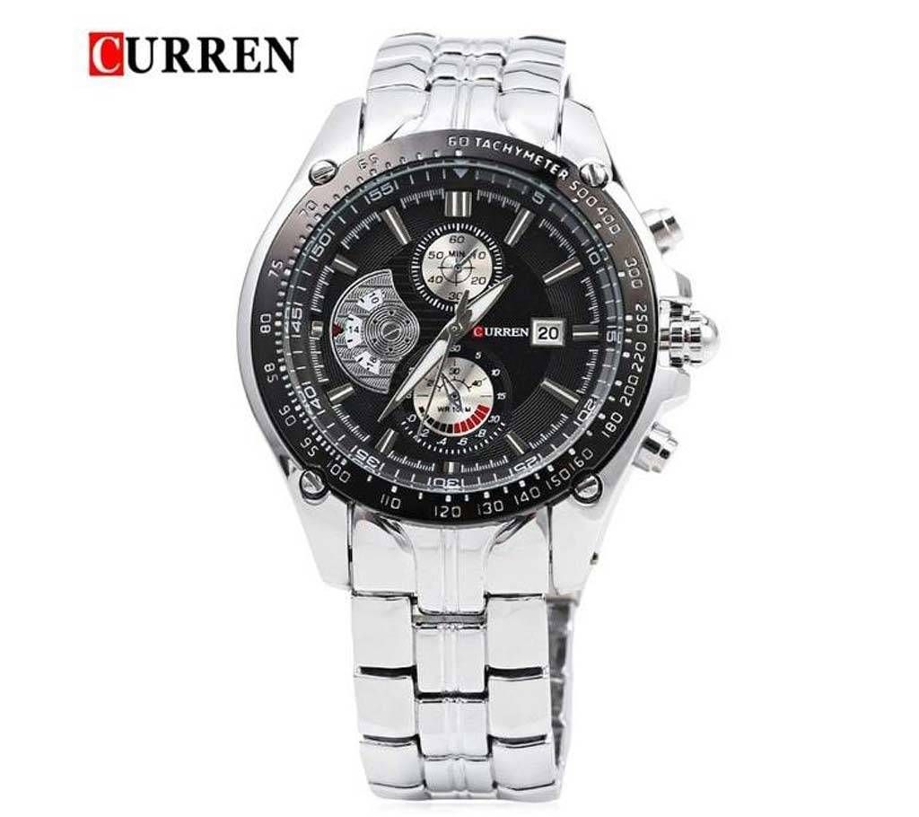CURREN 8083 STAINLESS STEEL WRIST WATCH FOR MEN - SILVER