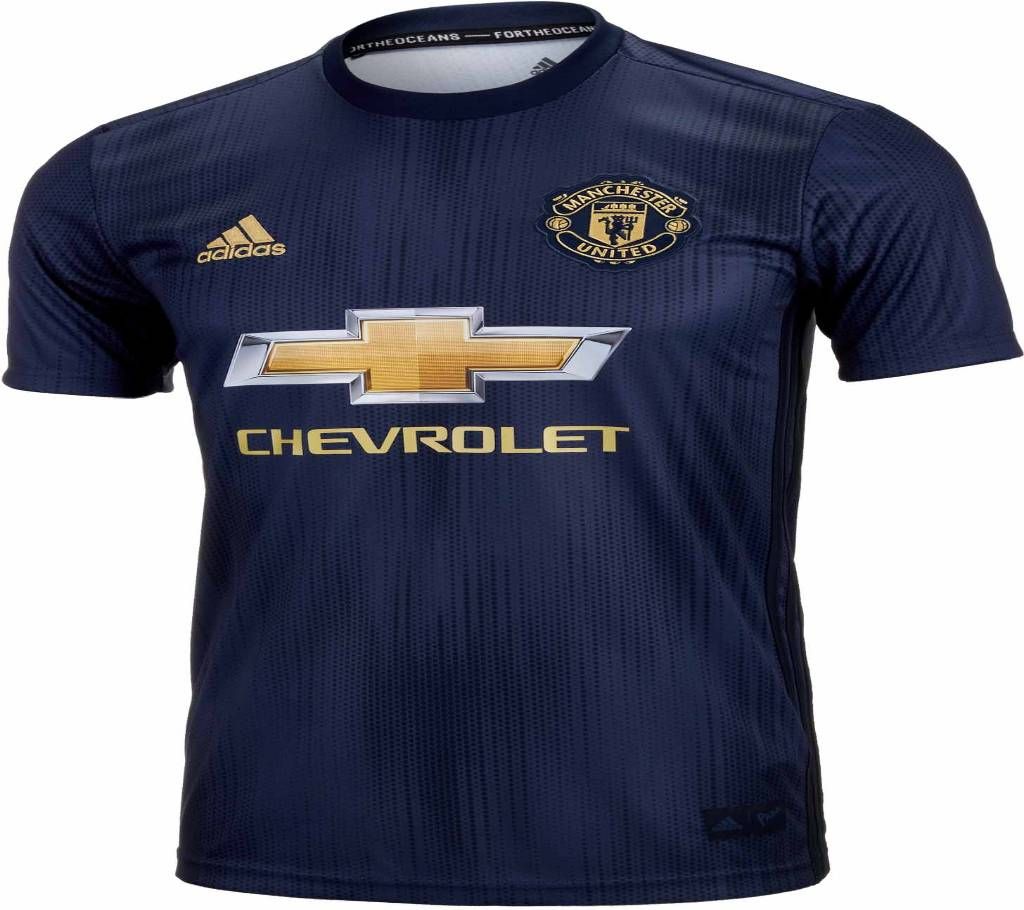 Manchester United Third Away Short Sleeve Jersey - Navy Blue