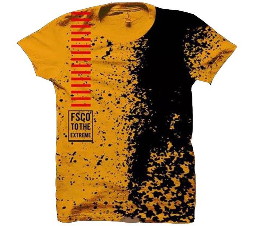 EXTREME Yellow Half Sleeve T-Shirt