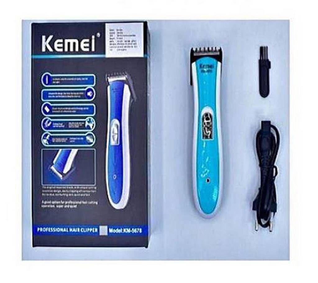 Kemei KM-5678 Rechargeable Electric Hair Clipper and Trimmer