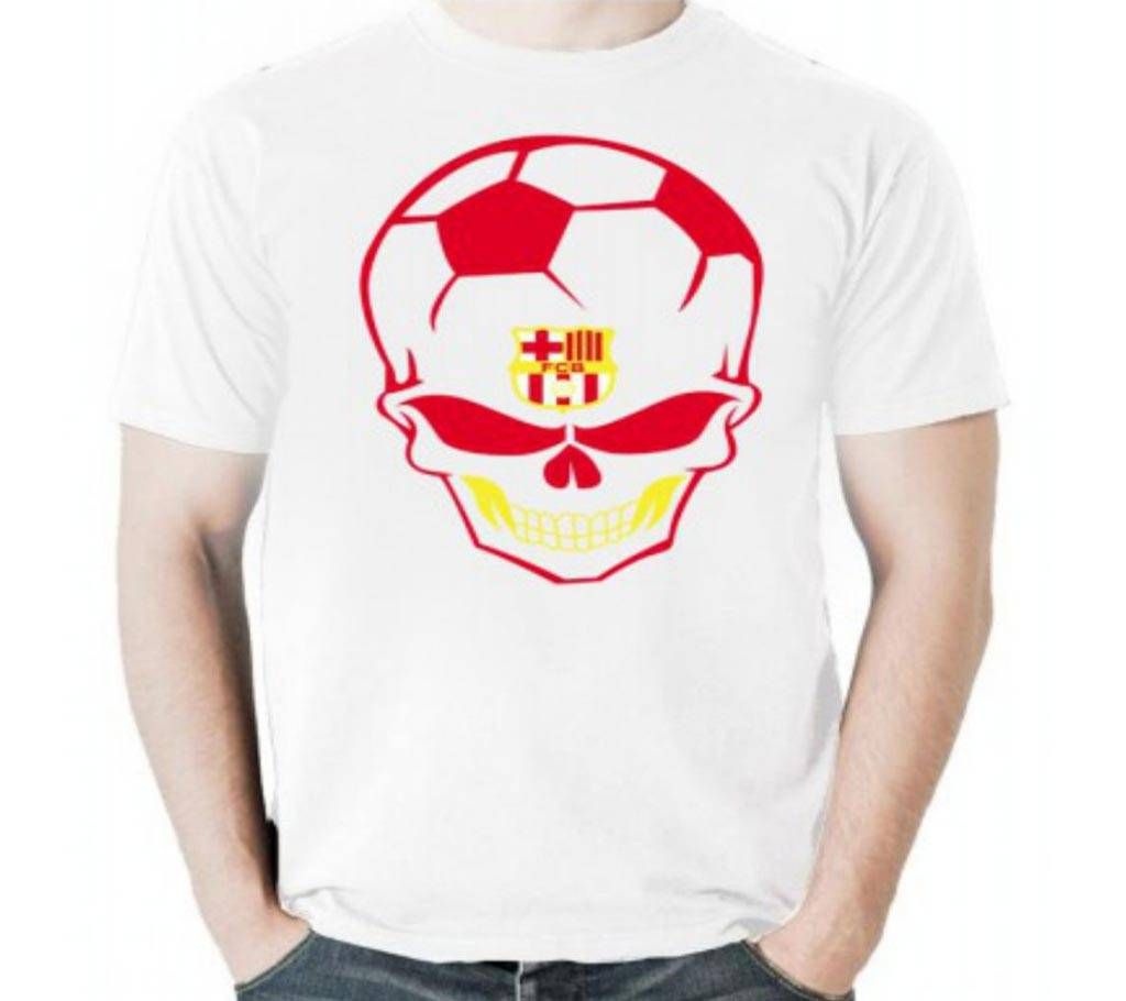 FCB Mens Half Sleeve Cotton Round neck  t-shirt