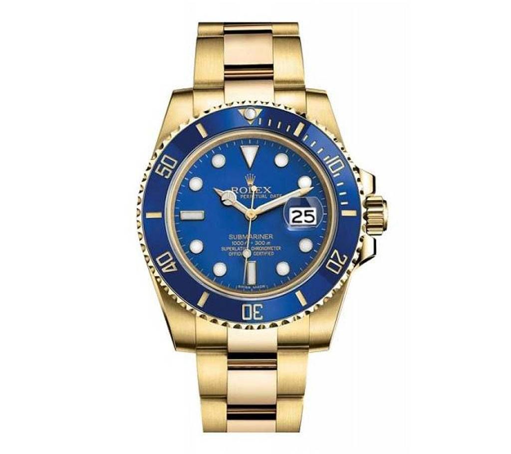 Rolex Watch For Men Blue Edition (Copy) 