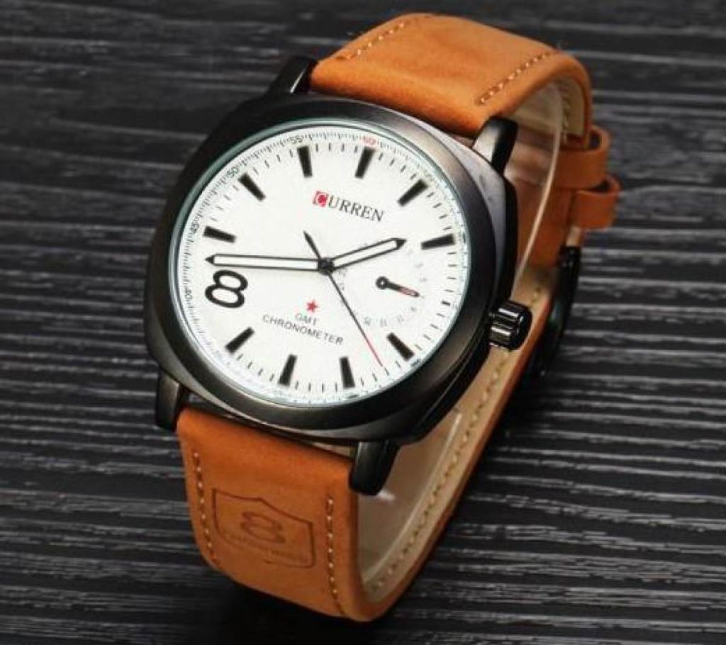 Curren Gents Watch- Brown & White (Copy)