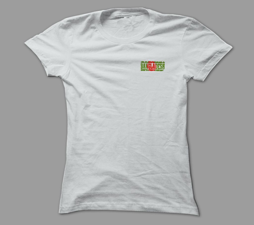 BD White Polyester T-Shirt