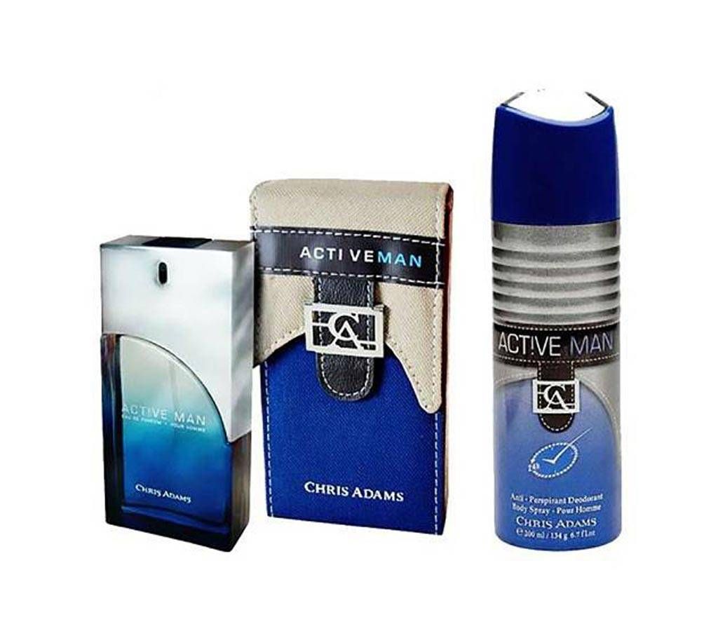 Chris Adams Active Man Perfume plus Deodorant 