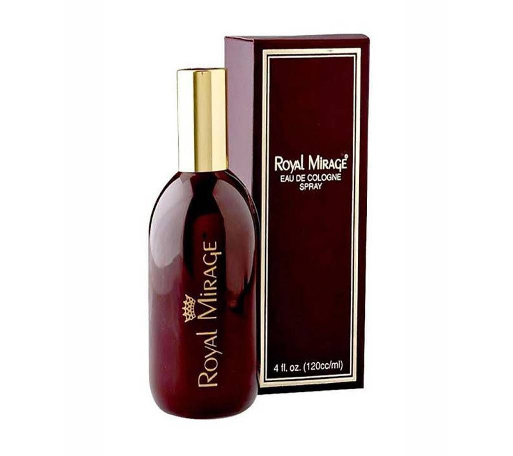 ROYAL MIRAGE Brown Eau De Cologne Classic Original for Men - 120ml