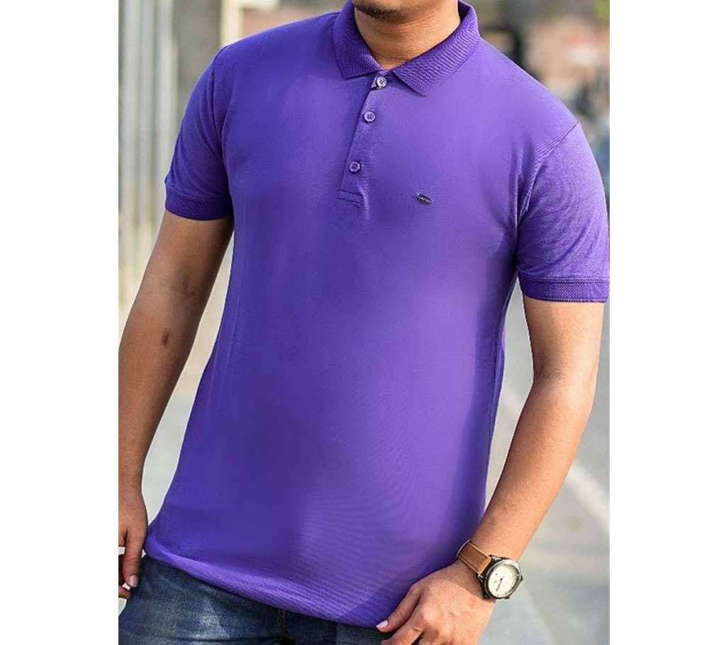 solid color Chinese polo shirt for men 