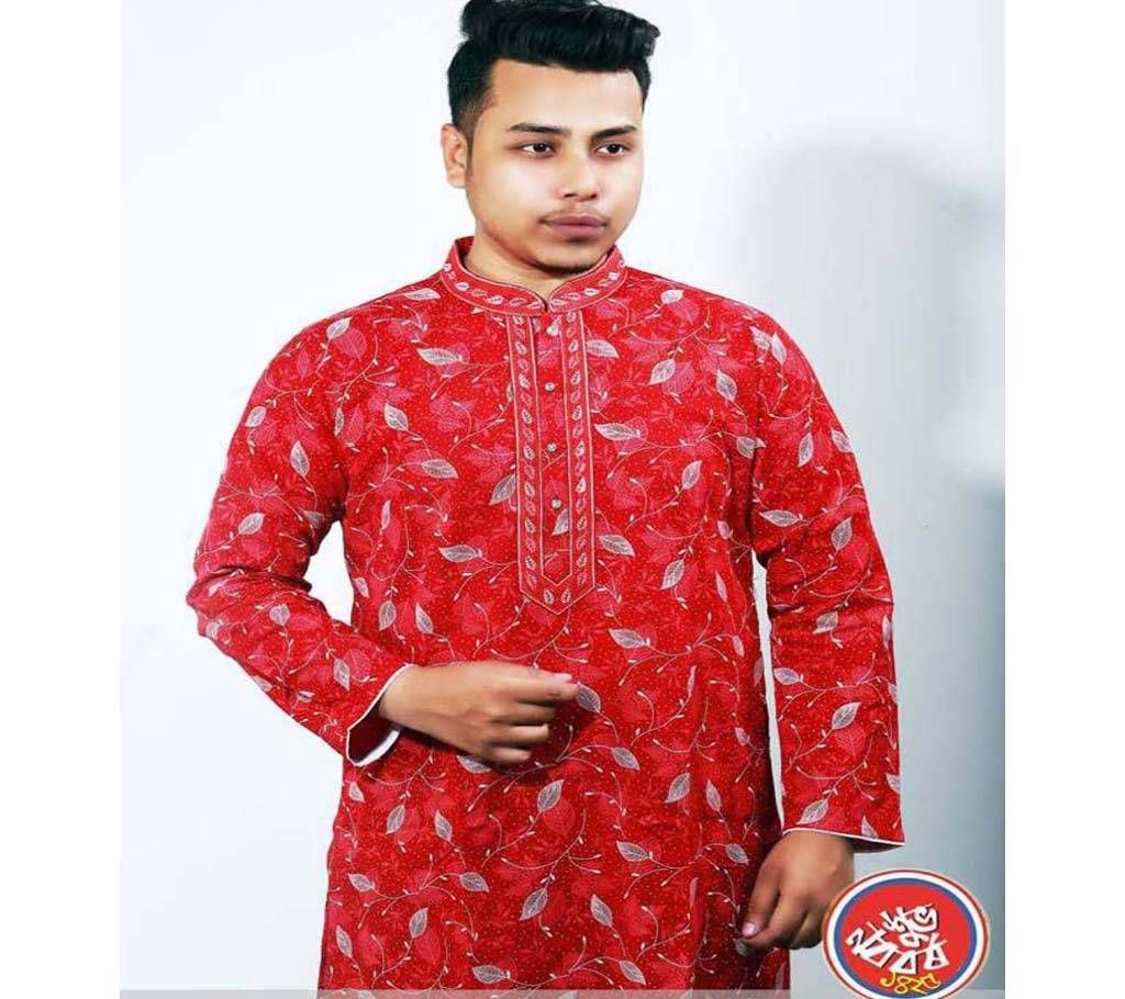 Bhaishaki Gents Semi Long Cotton Panjabi