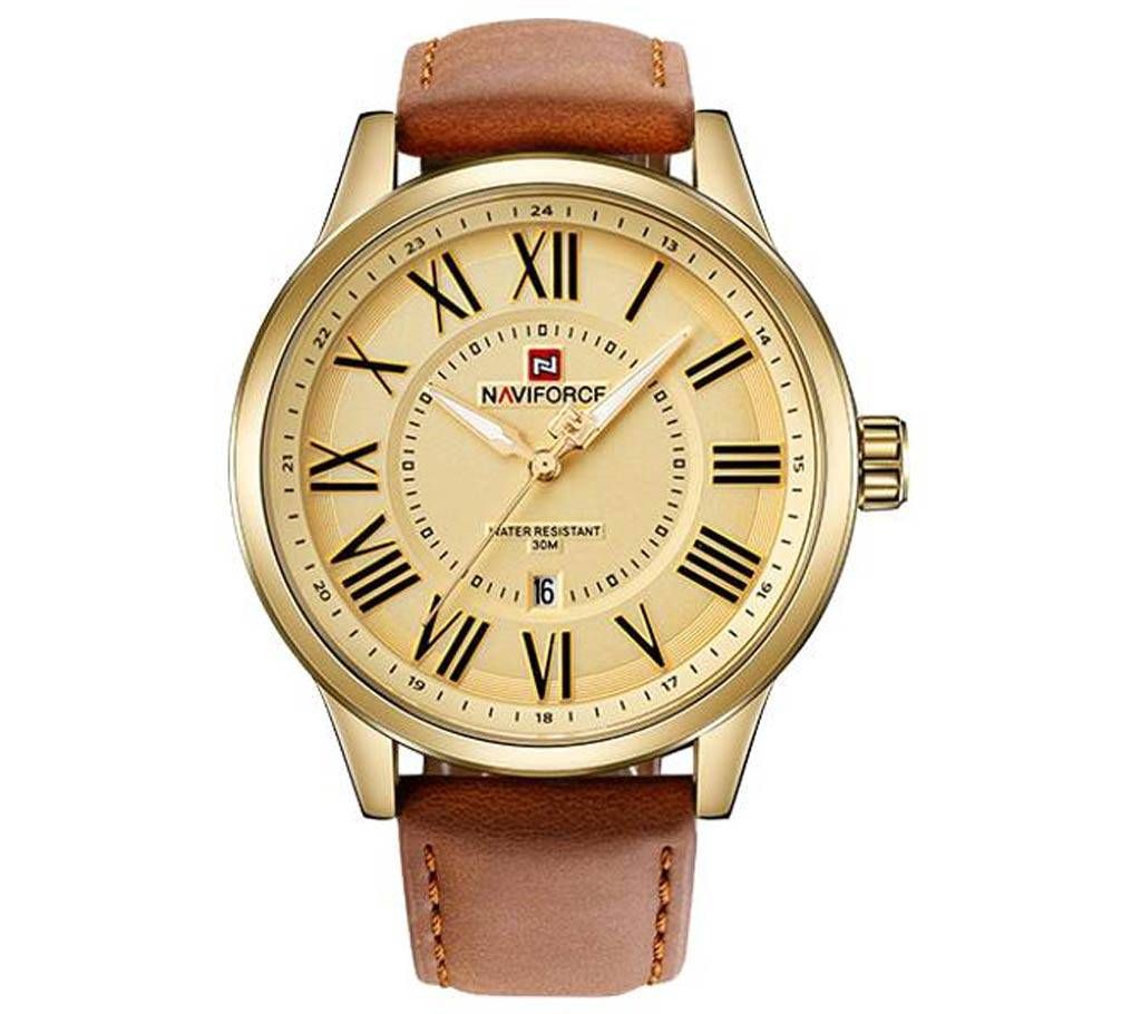 Naviforce Eid Collection NF9126 Quartz Movement Leather Strap watch
