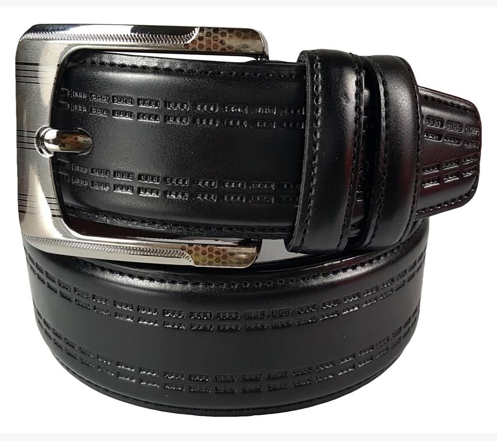 Black Leather Belt for Men-0231BLT