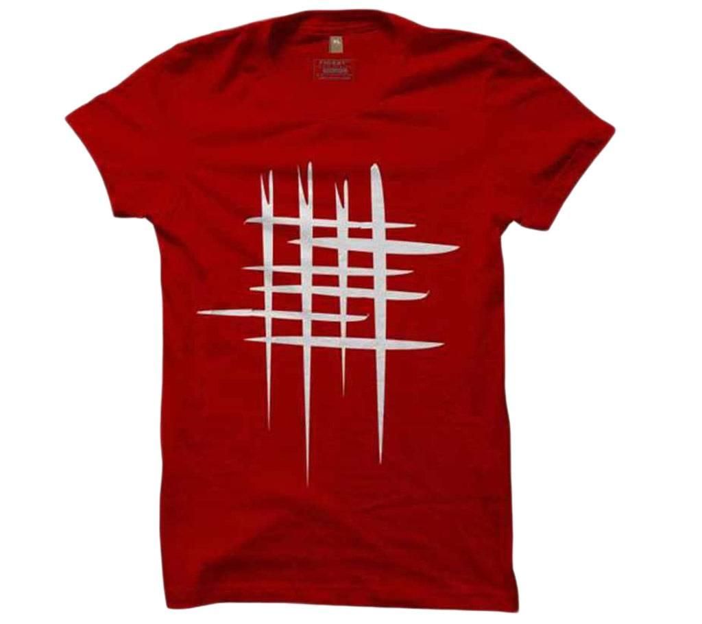 men's short slive full cotton t shirt
