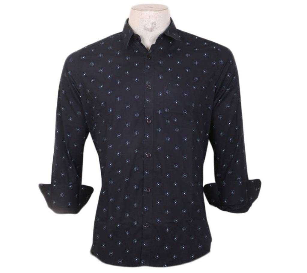 Gents Slim Fit Full Sleeve Printed Cotton Casual Shirt