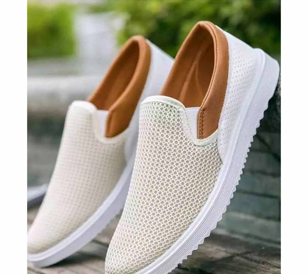 Mens casual canvas loafer