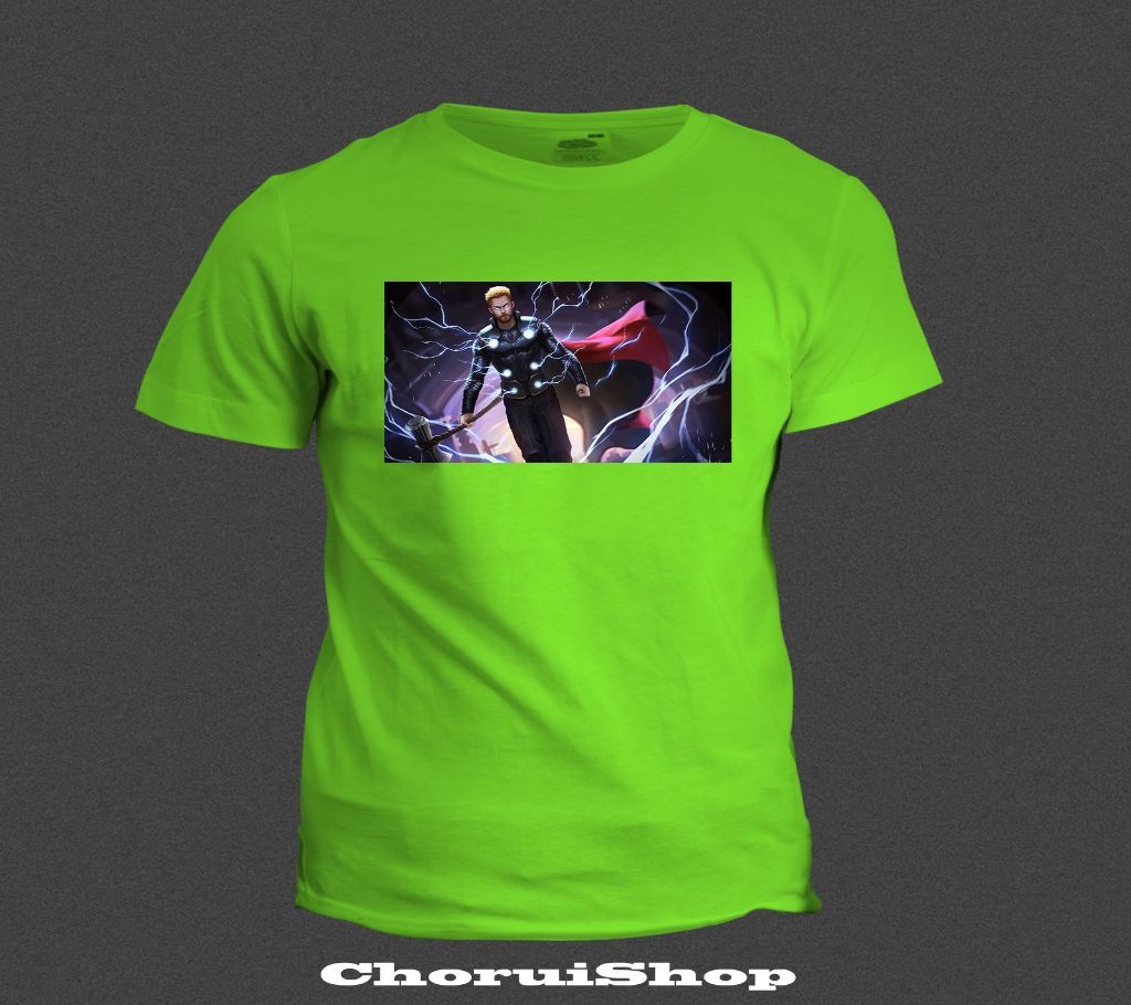 Thor Storm Cotton T-shirt - Lime Green