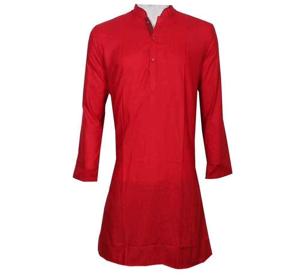 Silk Cotton Semi Long Punjabi For Men