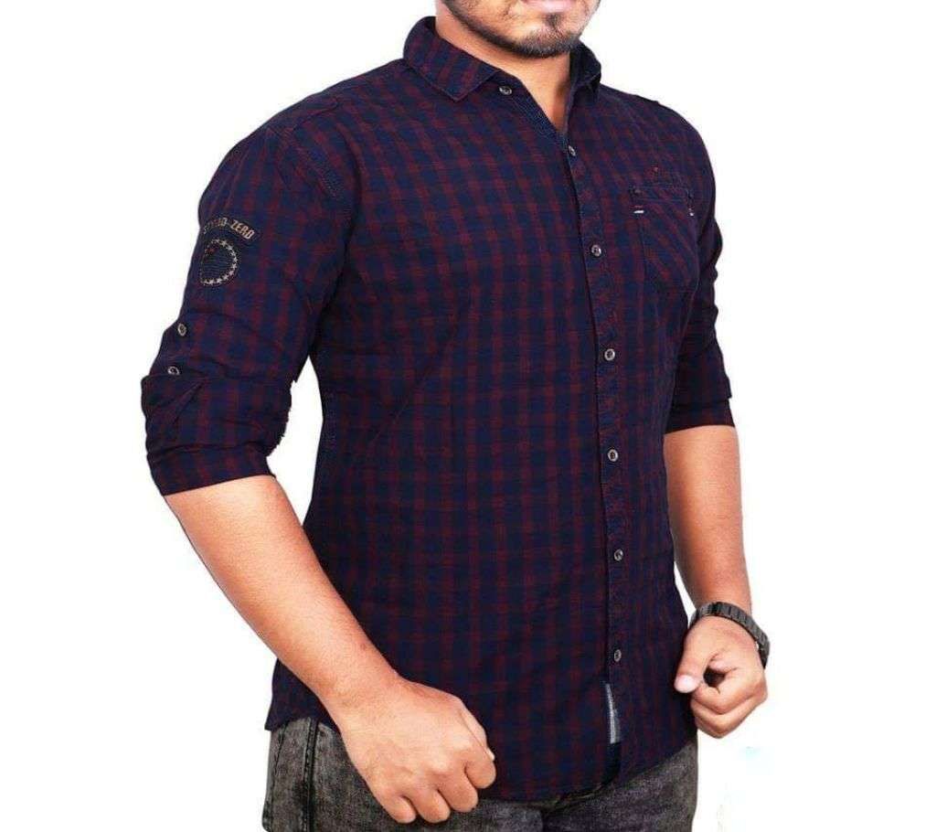 Full sleeve cotton check Shirt