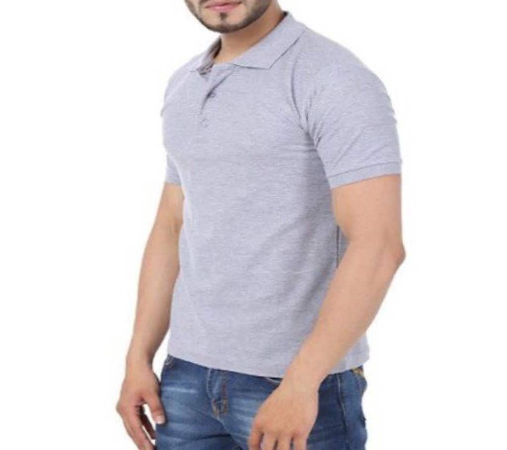 Short Sleeve Polo T-shirt For Men-Ash