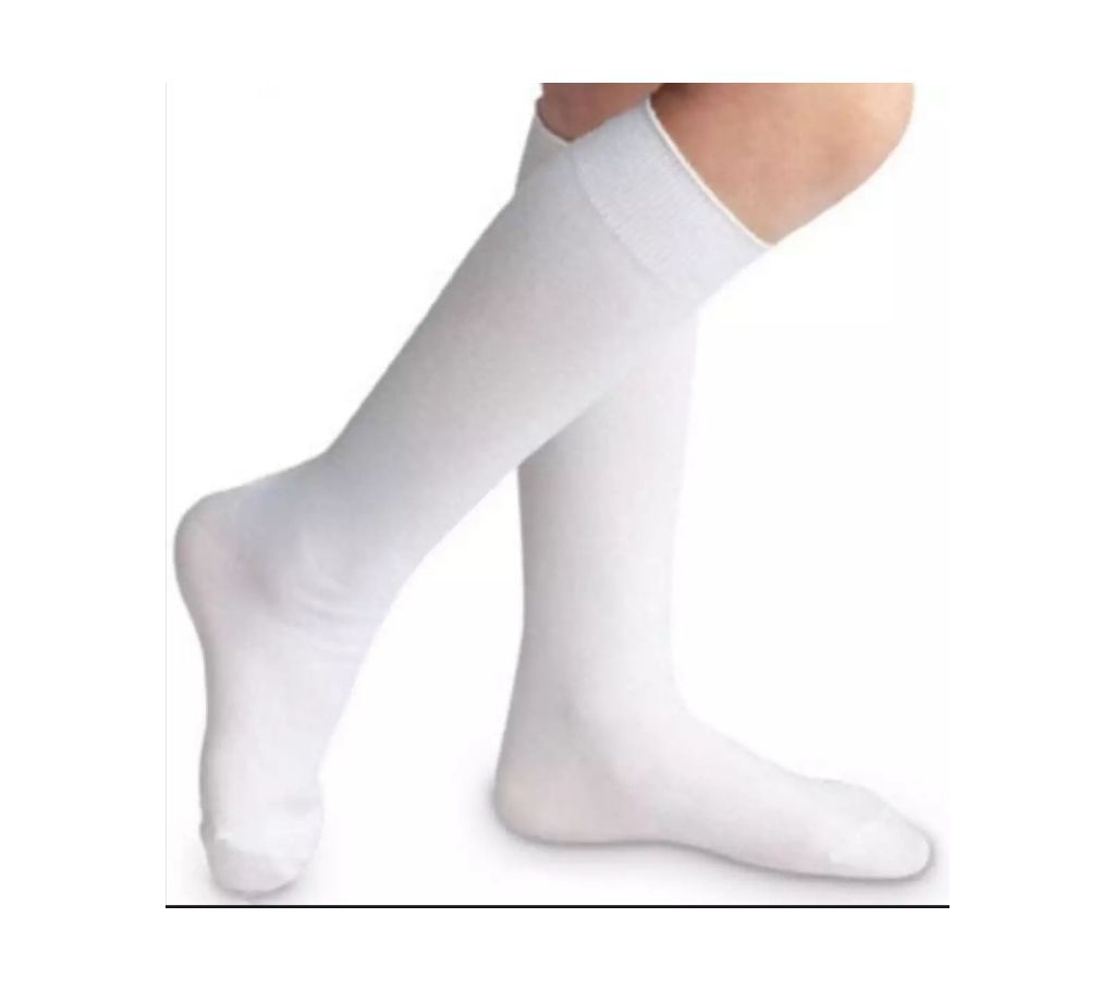 Cotton plus Mens Sock White color