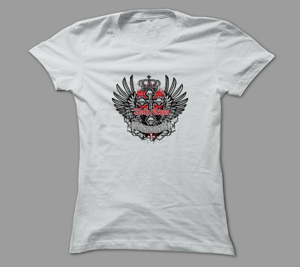 4 Skulls White Polyester T-Shirt